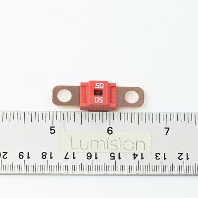 Premium 58V DC ANS MIDI Fuse 50A midifuse 50 amp 58VDC 6mm Bolt On - Red