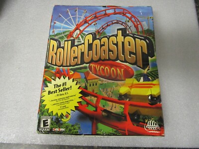Rollercoaster Tycoon Big Box Windows PC CD Rom. Brand New Factory