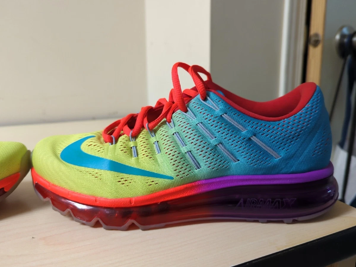 Nike ID Air Max 2016 Women Size 9.5 Volt Blue Purple Red eBay