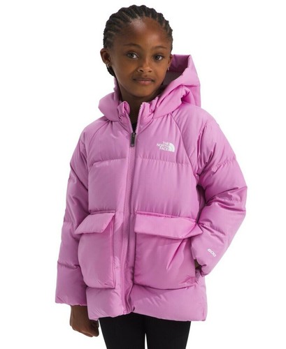 THE NORTH FACE KIDS FLEECE LINED DOWN PARKA SIZE 6 NF0A88VF1I8-6 DRAGONFRUIT - Picture 2 of 12