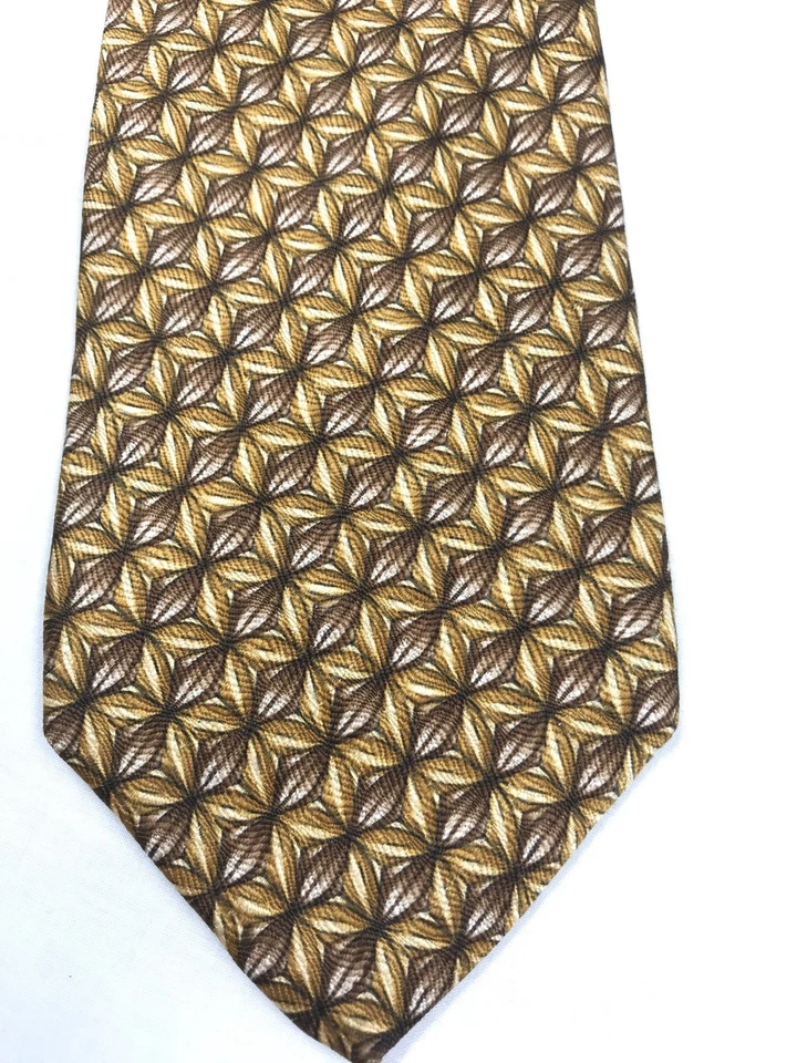 Corbata BERT PULITZER 100% Seda Ámbar Marrón EE. UU. 57" Foto 3 de 3