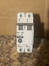 New Old Stock Allen Bradley 1492-CB2 G100 10A 3HP Ser C Circuit Breaker 2 Pole