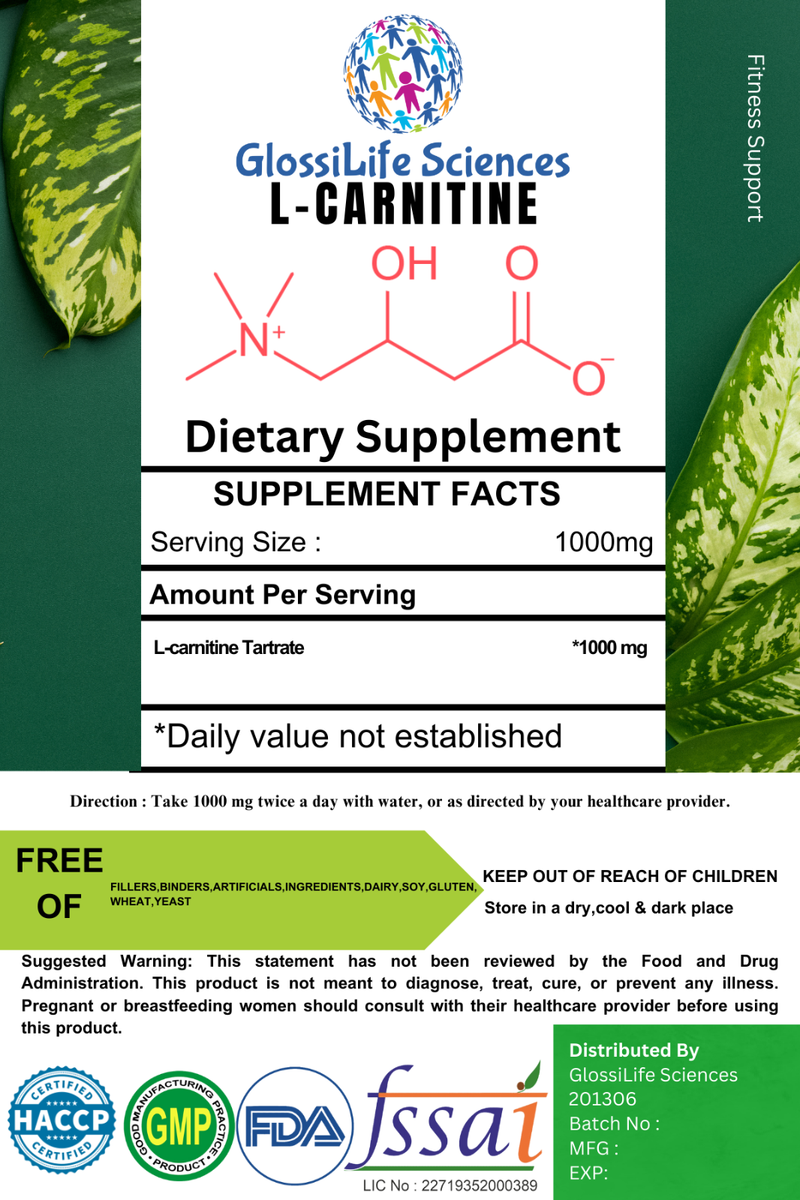 L- Carnitine L-Tartrate Powder Fitness Support | eBay