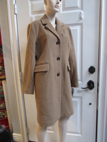 dark camel wool coat
