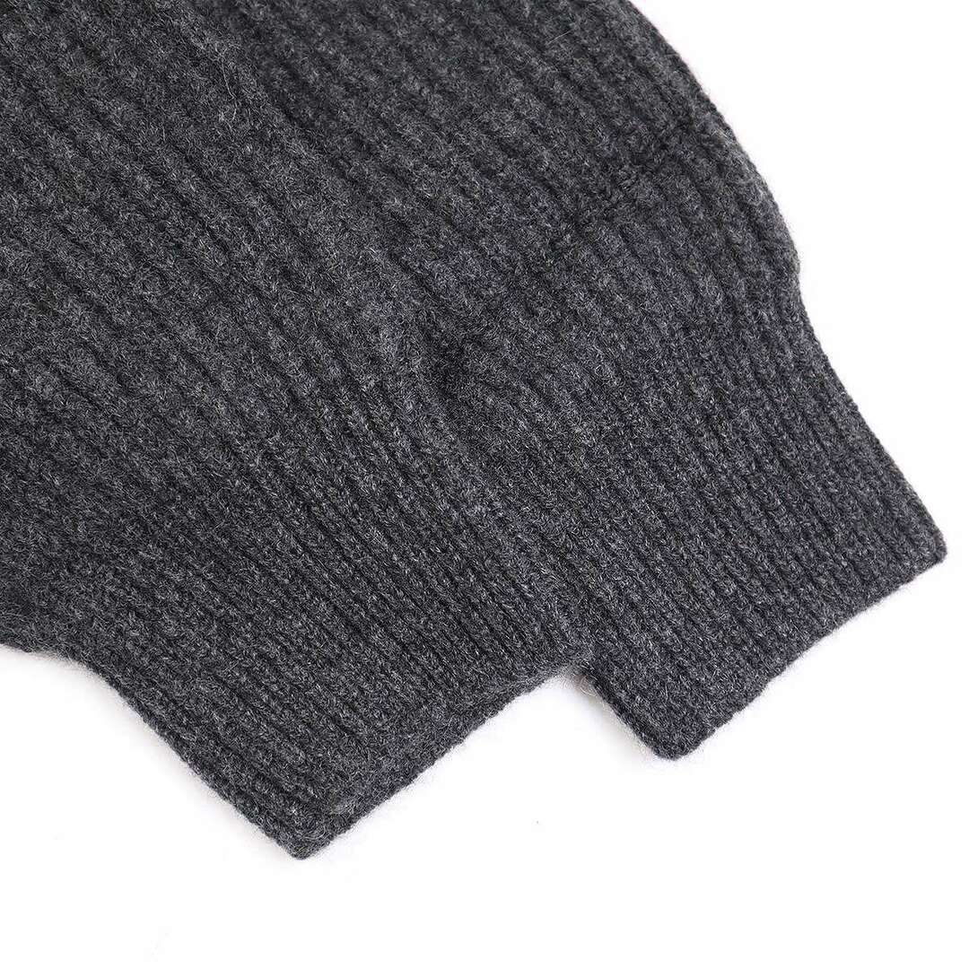 HERILL 22AW Rib Stitch Shawl Cardigan Cashmere Collar Used HERILL 22AW Rib Stitch Shawl Cardigan Cashmere Collar Used