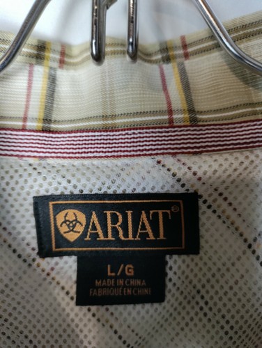 Ariat Langarmhemd Herren L kariert Button Down - Bild 5 von 5