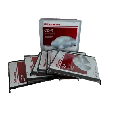 Neu Office Depot CD-R 700 MB/80 min x 17 Discs beschreibbar 1-32x