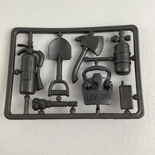 Action Figure Accessories Fireman Tools Extinguisher Axe Flashlight WalkieTalkie