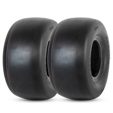 Set 2 13x6.50-6 Lawn Mower Tires 13x6.5x6 4 Ply Tubeless Turf Garden Mower Tyres