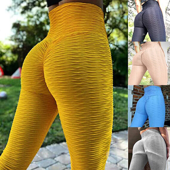 Leggings anti-cellulite taille haute pour femme, leggings push-up, leggings  de levage de pêche, collants de sport, pantalon de yoga VIP, paquet de 3