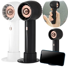 Portable Rechargeable Handheld Fan Pocket Size Handy Desk Fan with Phone Holder