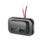 Car Fast Charger Socket PD Type-C Ports Dual USB Power Adapter QC3.0 Accessories