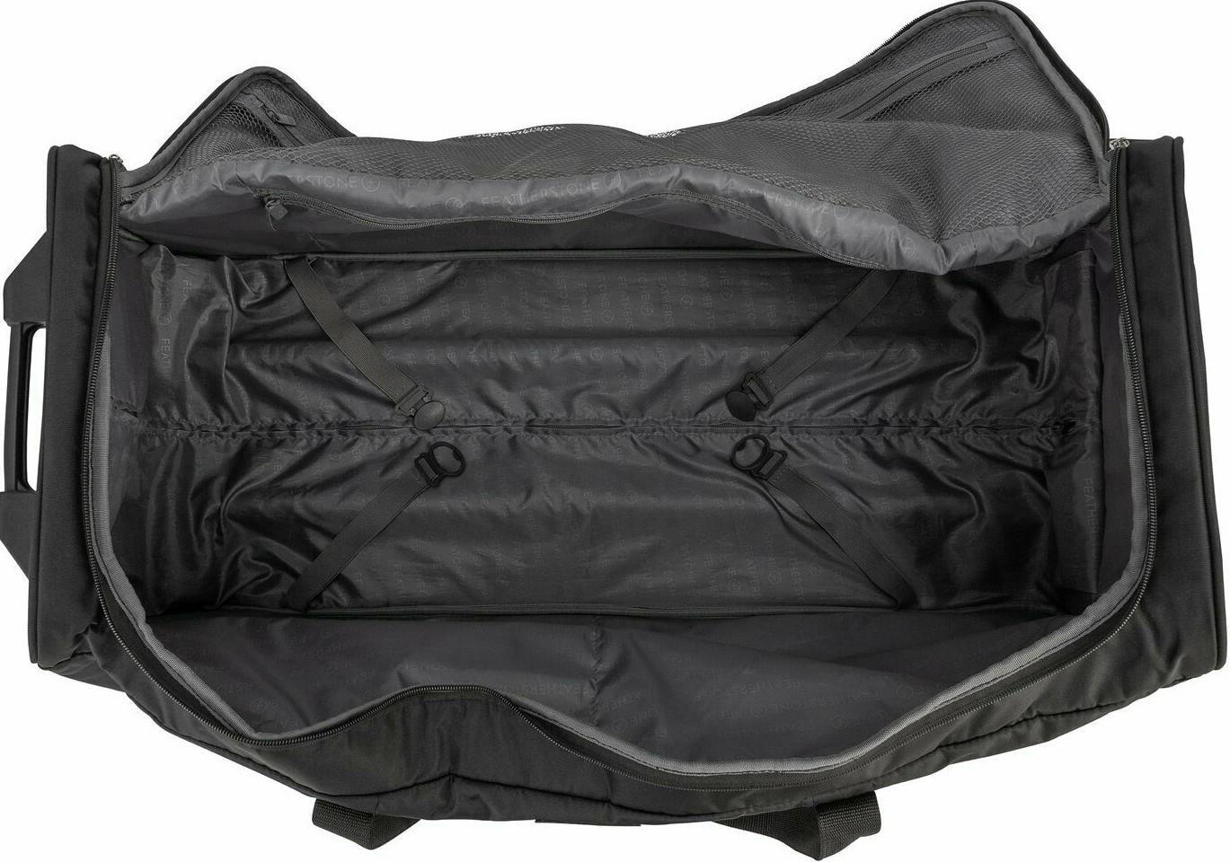 Suitcase Featherstone 2 Wheel Small Holdall Bag 36L Black Luggage Cabin