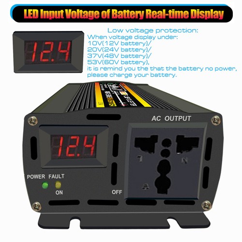 3000 W Peak Pure Sine Wave Inverter di potenza DC 12 V a AC 220 V convertitore display LCD - Foto 9 di 12