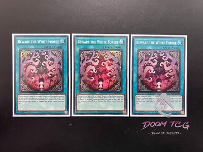 Yugioh! Beware the White Forest INFO-EN059 (SR) 1st Ed 3x  White Forest Deck 