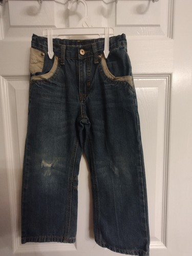 Vintage Distressed Rocowear Jeans Boys Size 4 Adjustable Waist Baggy Relaxed Fit - Picture 6 of 14