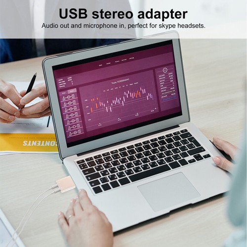 Aux to USB External Sound Card Interface Pc Soundcard Computer - Afbeelding 7 van 11
