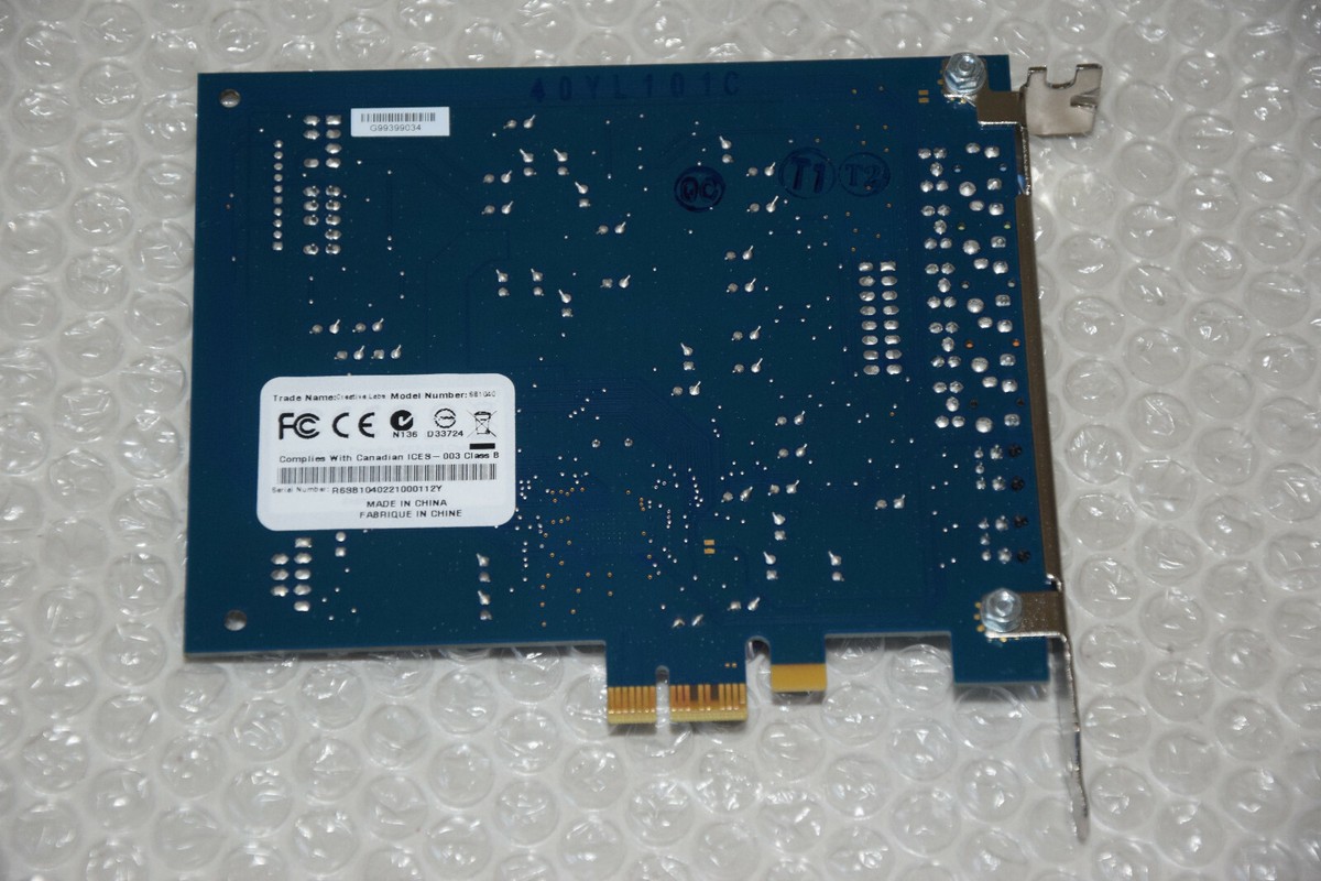 Creative Sound Blaster X-Fi PCI (70SB104000000) Sound Card for