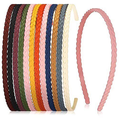 Fancy Plastic Pigtail Thin Hair Band For Girls 6 Pieces - Picture 1 of 6