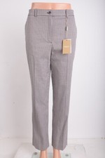 Michael Kors Collection Womens Dress Slim Pants Nutmeg Brown Gingham US 12 NWT