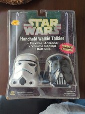 1994 STAR WARS HANDHELD WALKIE-TALKIES DARTH VADER  STORMTROOPER SEALED