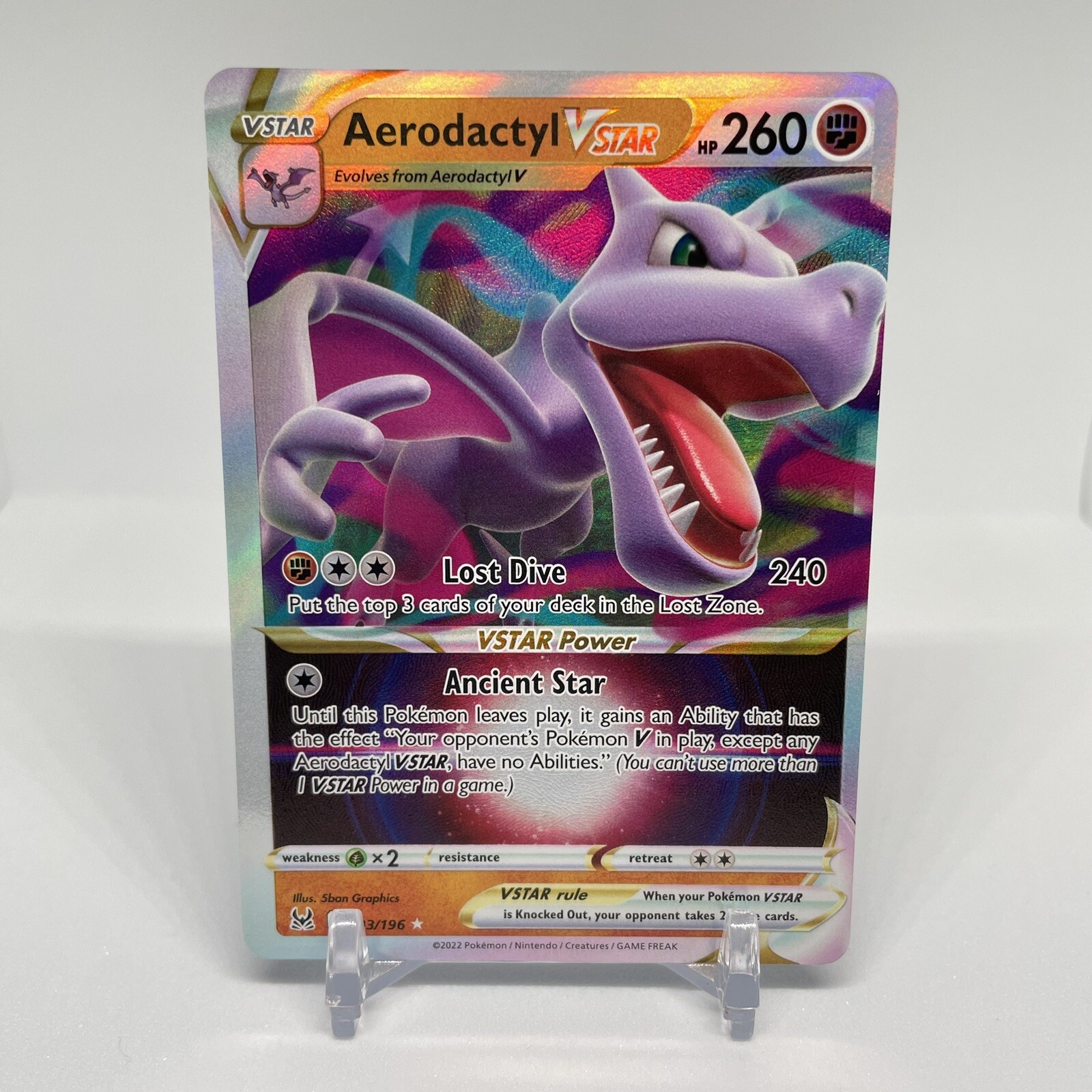 Aerodactyl VSTAR 093/196 - Lost Origin - Pokemon TCG - Ultra Rare Holo - NM