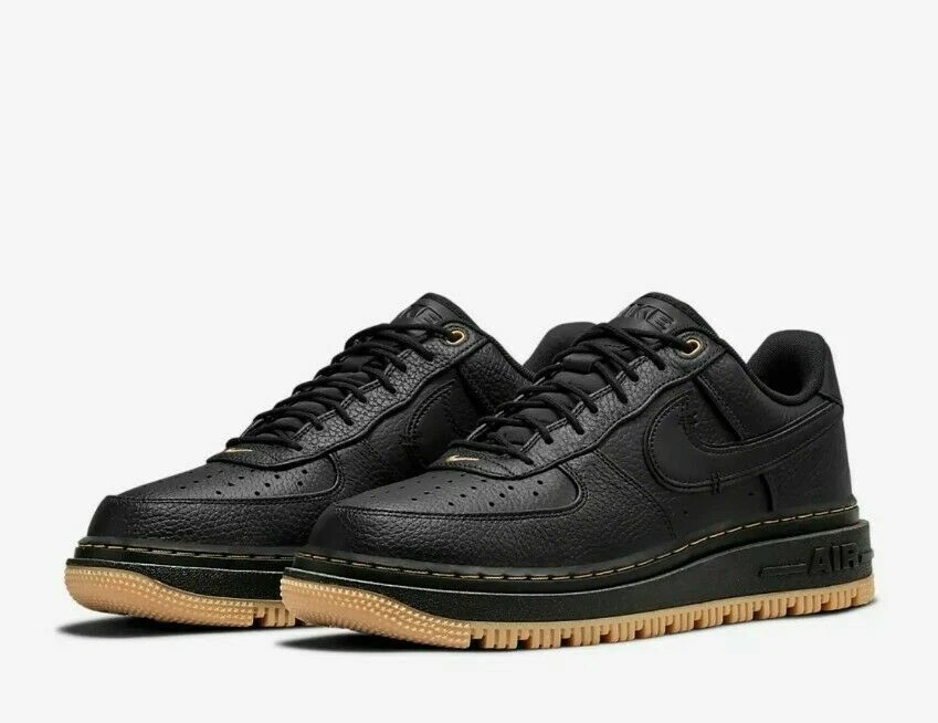 Men's shoes Nike Air Force 1 Luxe Black/ Black-Bucktan-Gum Yellow