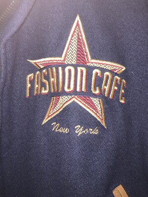 Fashion Cafe New York Vintage 90s varsity style coat jacket L Tony