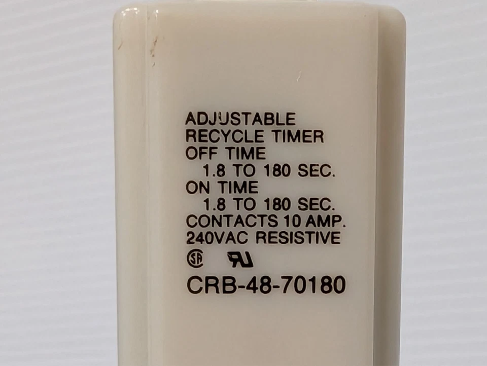Potter & Brumfield Crb-48-70180 Adjustable Time Delay Relay 1.8-180 Seconds - Image 4 of 4