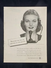 Magazine Ad* - 1945 - AT&T / Bell System - World War II - Operator asks for help