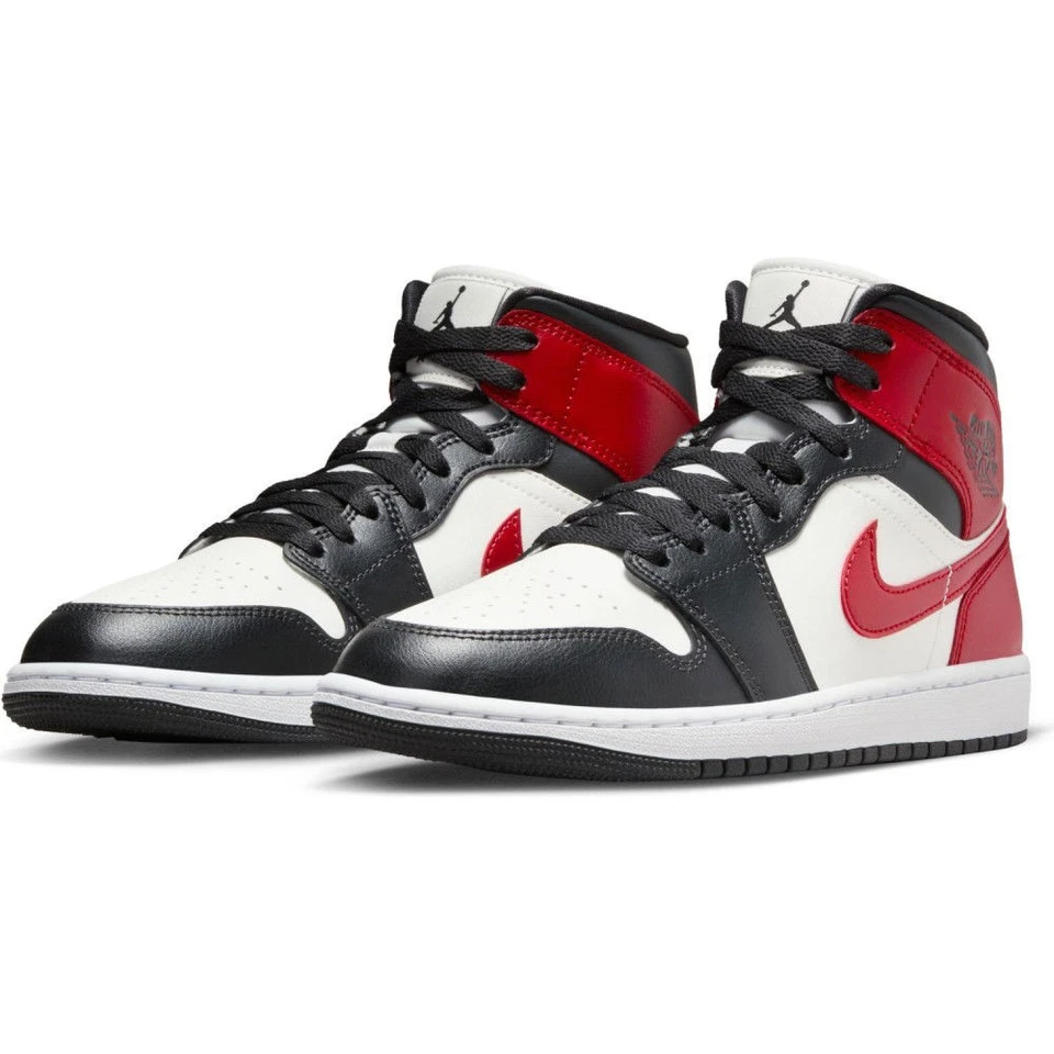Nike Air Jordan 1 Mid Gym-Rot Sneaker Turnschuhe Basketballschuhe Neu 42.5 43 - Bild 4 von 4