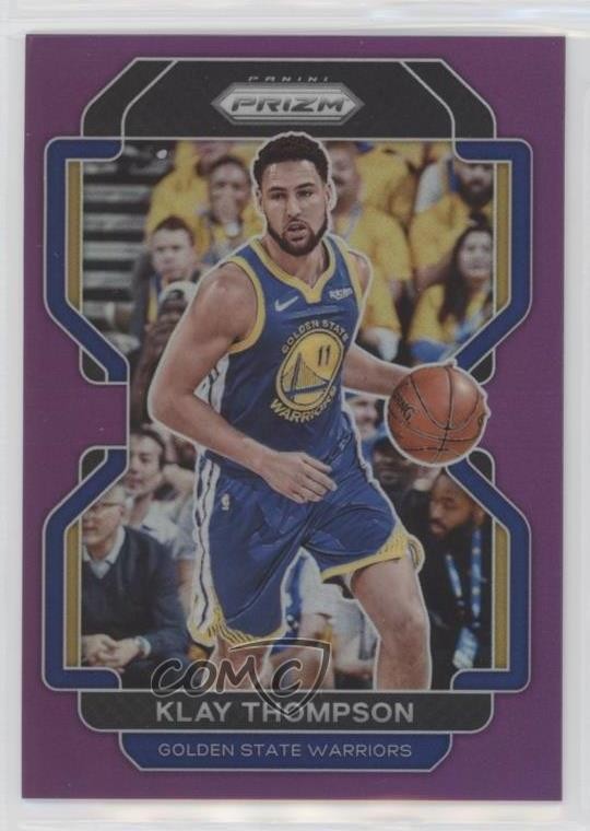 2021-22 Panini Prizm Purple Prizm 62/99 Klay Thompson #92 6o3