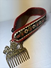 Shire horse Decorative harness collar With Brass Mane Comb BX4