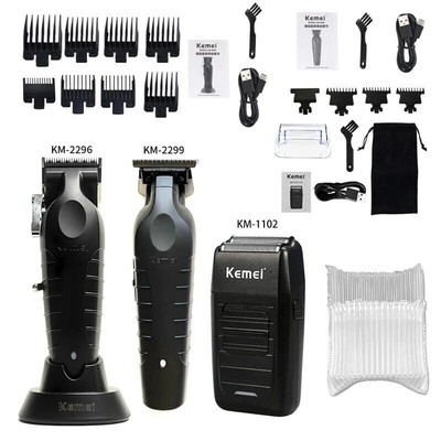 KM-2296 KM-2299 KM-1102 Professional Men's Barber Set Elektrorasierer von qlt.