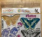 Kitchen Sink 6 x 8 Layered Stamps Set All Aflutter Butterfly Dragonfly 2023 — photo 2