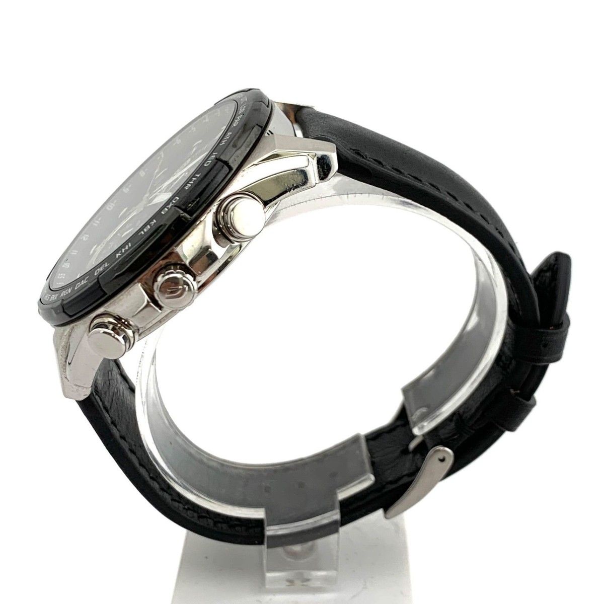 CASIO Edifice EFR-550L World Time men Quartz Black Dial Watch