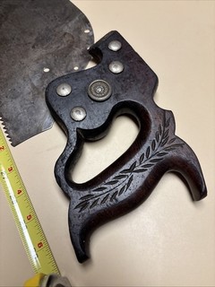 Vintage Disston D 15 Rip Saw With Rosewood Handle 5 1/2 Pt. 26” Victory Eagle