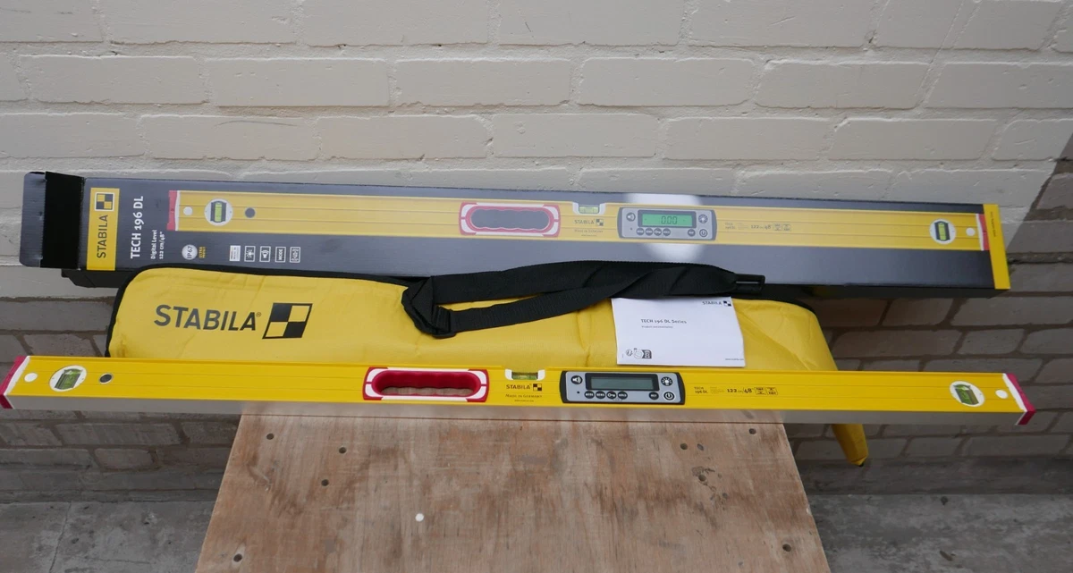 STABILA 122CM TECH 196 DL NIVEL DE ESPÍRITU DIGITAL + BOLSA 19826