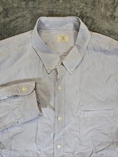 J. Crew 2 Ply Cotton Gingham Micro Check Button Down Size 17 XL