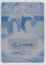 2021 Panini Chronicles Luminance Printing Plate Cyan 1/1 Brendan McKay Auto rs2