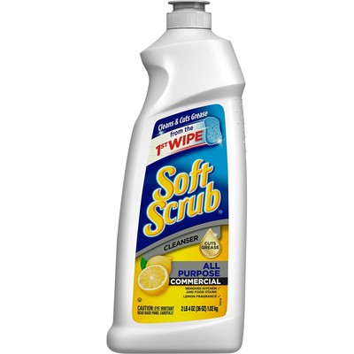 Soft Scrub Bath/Kitchen Cleanser All Purpose 36oz. Lemon Scent 15020EA