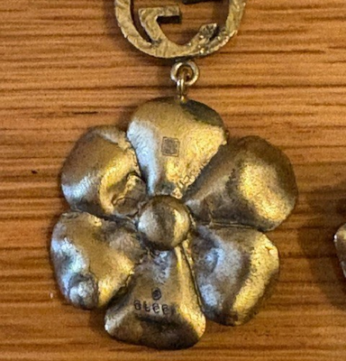 Authentic Gucci Logo GG Dangle Flower Earrings NIB, 2021 | eBay
