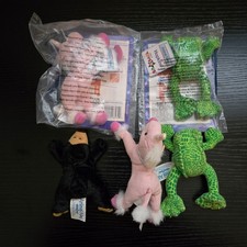 Vintage Y2K McDonalds Toys "R" Us Animal Alley Plush Toy Lot SEALED  USED