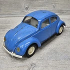 Vintage Tonka Volkswagen VW Beetle Bug Pressed Steel Toy Car Blue #52680