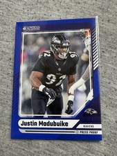 2024 Panini Donruss - Justin Madubuike #49 Blue Press Proof