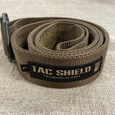 Tac Shield Tactical Rigger's Belt Tan Size Large  Steel Buckle