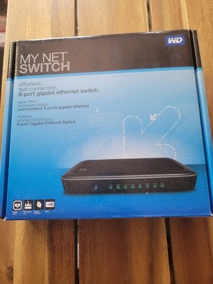 New Western Digital My Net Switch 8 Port Gigabit Ethernet Switch  WDBJVC0000NCH 