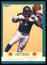 1991 Fleer - Hitters Leslie O'Neal #405