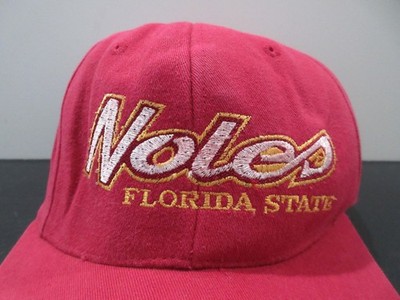 VINTAGE Florida State Seminoles Hat Cap Strap Back Script