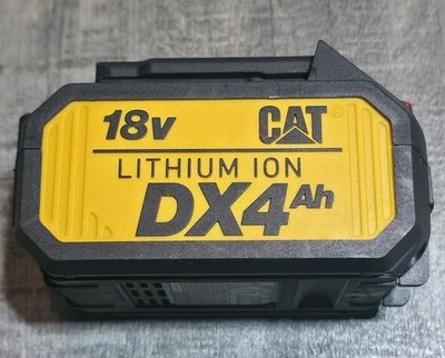 CAT 1 DX4 18V 4Ah 72Wh Lithium Ion Power Tool Battery Pack W/ Fuel Indicator